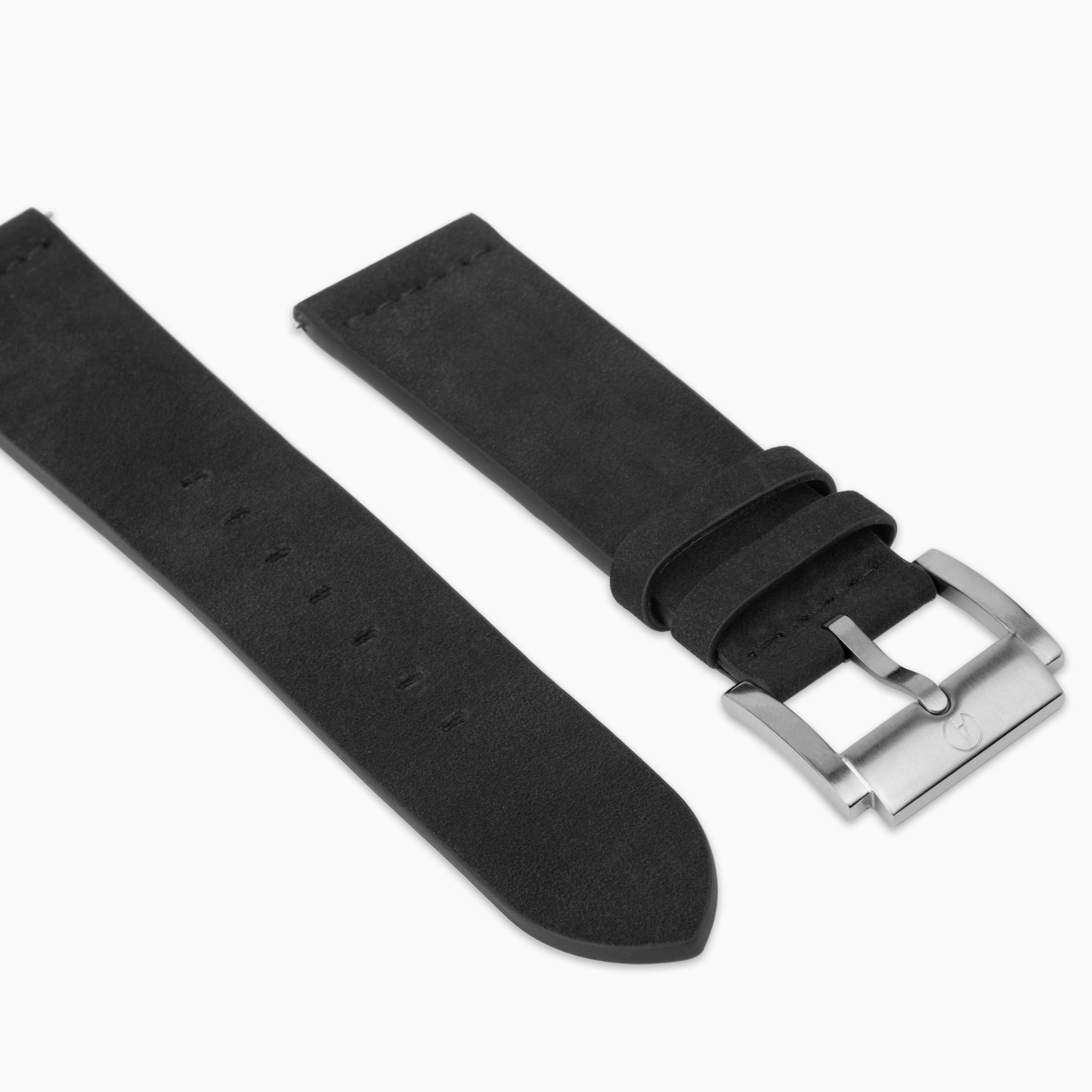Accurist Origin Men's Black Leather 22mm Strap